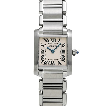 カルティエ タンクフランセーズ SM　 W51008Q3 シルバー レディース 時計 【中古】【wristwatch】