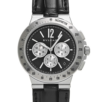 ブルガリ ディアゴノ ヴェロチッシモ DG41BSLDCHTA ブラック/シルバー メンズ 時計 【中古】【wristwatch】