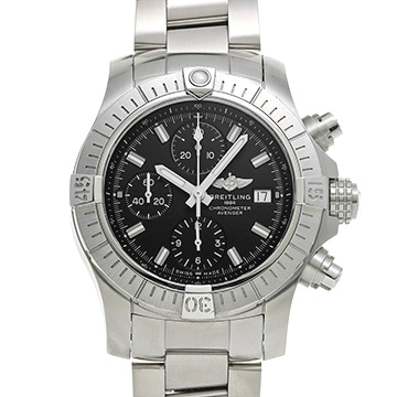 ブライトリング アベンジャー クロノグラフ 43 A13385101B1A1 ブラック メンズ 時計 【中古】【wristwatch】