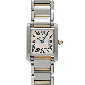 カルティエ タンク フランセーズ SM W51007Q4 シルバー レディース 時計 【中古】【wristwatch】