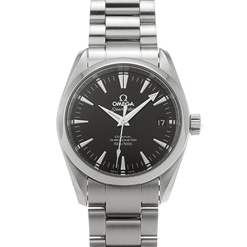 オメガ シーマスター アクアテラ コーアクシャル ミッドサイズ 2504.50 ブラック メンズ 時計 【中古】【wristwatch】