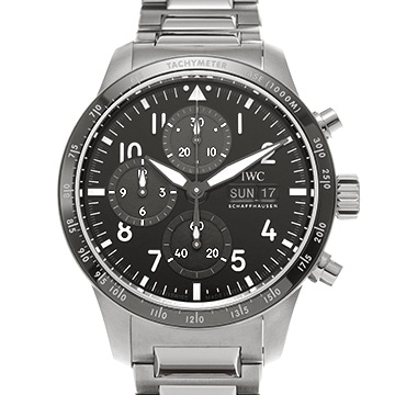 IWC パイロット・ウォッチ・パフォーマンス・クロノグラフ 41 AMG IW388304 ブラック メンズ 時計 【中古】【wristwatch】