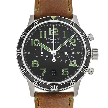 ブレゲ タイプXXI リミテッド 3815TI/HM/3ZU ブラック メンズ 時計 【中古】【wristwatch】