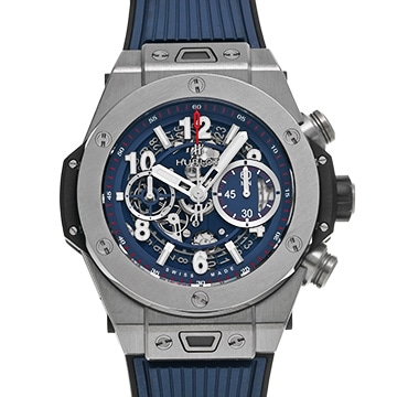 ウブロ ビッグバン ウニコ チタニウム ブルー 411.NX.5179.RX ブルー メンズ 時計 【中古】【wristwatch】
