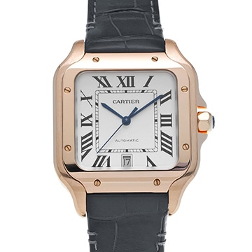 カルティエ サントス ドゥ カルティエ LM WGSA0019 シルバー メンズ 時計 【中古】【wristwatch】