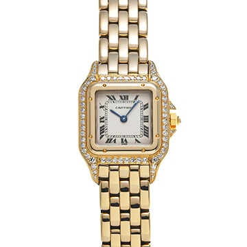 カルティエ パンテール SM WF3071B9 アイボリー レディース 時計 【中古】【wristwatch】