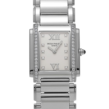 パテック フィリップ トゥエンティ-4 4910/10A-011 シルバー/ダイヤモンド レディース 時計 【中古】【wristwatch】