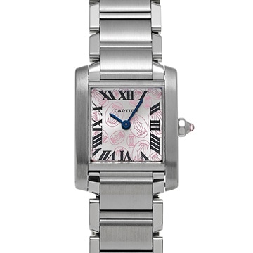 カルティエ タンク フランセーズ SM W51031Q3 シルバー レディース 時計 【中古】【wristwatch】