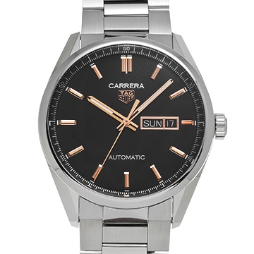 タグ ホイヤー カレラ キャリバー5 デイデイト WBN2013.BA0640 ブラック メンズ 時計 【中古】【wristwatch】