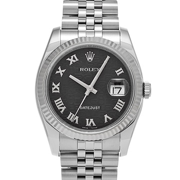 ロレックス デイトジャスト 116234 ブラックコンピュータ メンズ 時計 【中古】【wristwatch】