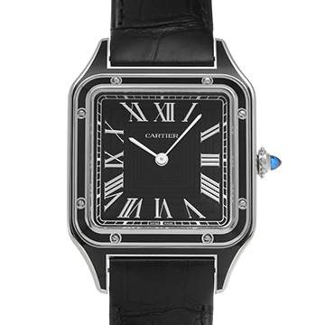 カルティエ サントス デュモン LM WSSA0046 ブラック メンズ 時計 【新品】【wristwatch】