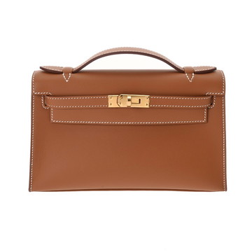 エルメス ポシェットケリー  ゴールド ヴォースイフト レディース バッグ 【中古】【bag】