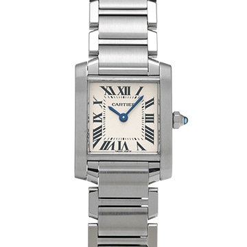 カルティエ タンクフランセーズ SM　 W51008Q3 シルバー レディース 時計 【中古】【wristwatch】
