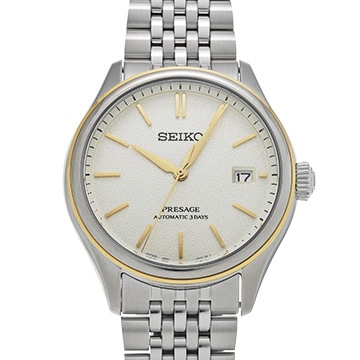 セイコー プレザージュ SARX126 ホワイト メンズ 時計 【中古】【wristwatch】