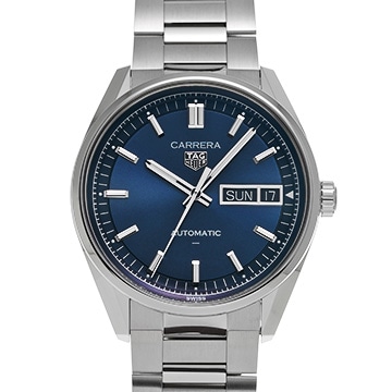 タグ ホイヤー カレラ デイデイト 41mm TH31-02 WDA2112.BA0043 ブルー メンズ 時計 【中古】【wristwatch】