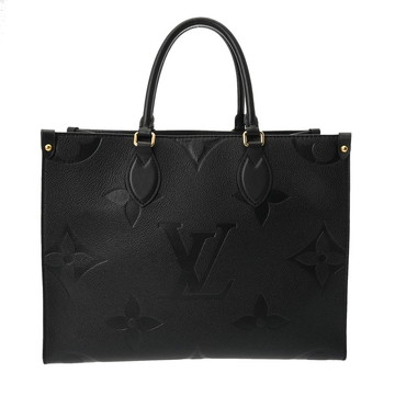 ルイ ヴィトン モノグラムアンプラント オンザゴー MM ノワール M45595 レザー ユニセックス バッグ 【中古】【bag】