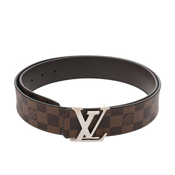ルイ ヴィトン ダミエ ベルト LV イニシャル 40mm リバーシブル #105 ブラウン M0212 ダミエキャンバス/カーフレザー メンズ 【中古】【other】