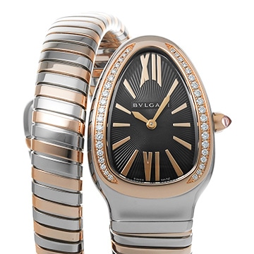 ブルガリ セルペンティ トゥボガス シングルスパイラル SP35SPG ブラック レディース 時計 【中古】【wristwatch】