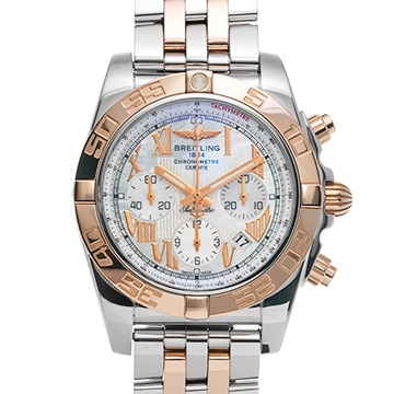 ブライトリング クロノマット 44 CB011012/A693 ホワイトシェル メンズ 時計 【中古】【wristwatch】
