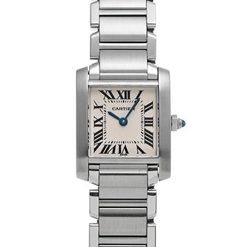 カルティエ タンクフランセーズ SM W51008Q3 シルバー レディース 時計 【中古】【wristwatch】