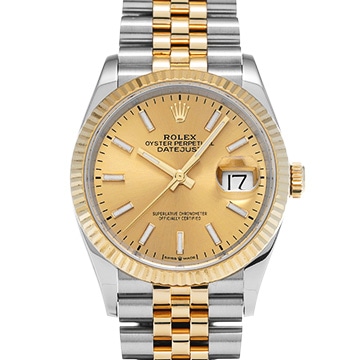 ロレックス デイトジャスト 36 126233 シャンパン メンズ 時計 【中古】【wristwatch】