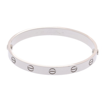 カルティエ ラブブレスレット #16 旧型 シルバー K18ホワイトゴールド WG レディース ジュエリー 【中古】【jewelry】