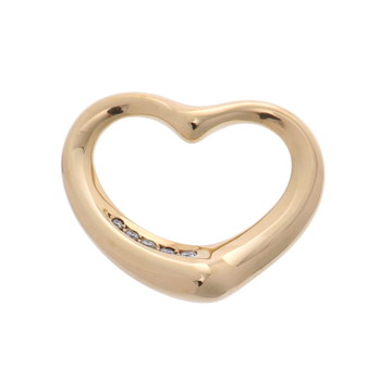 ティファニー オープンハート ペンダントトップ 5PD ゴールド K18イエローゴールド YG レディース ジュエリー 【中古】【jewelry】