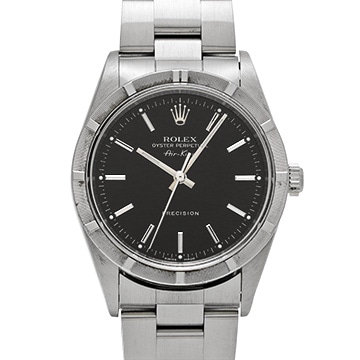ロレックス エアキング 14010 ブラック メンズ 時計 【中古】【wristwatch】
