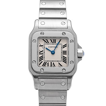 カルティエ サントスガルベ SM W20056D6 シルバー レディース 時計 【中古】【wristwatch】