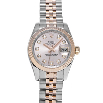 ロレックス デイトジャスト 179171G ピンク/ダイヤモンド レディース 時計 【中古】【wristwatch】