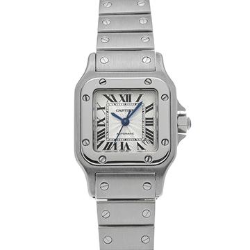 カルティエ サントス ガルベ SM W20054D6 シルバー レディース 時計 【中古】【wristwatch】