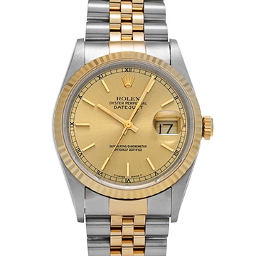 ロレックス デイトジャスト 16233 シャンパン メンズ 時計 【中古】【wristwatch】