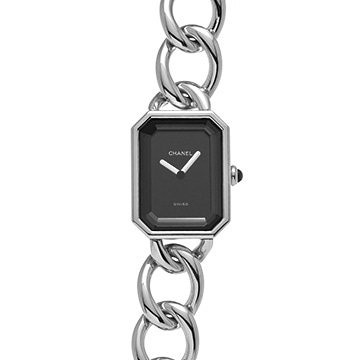 シャネル プルミエール L H0452 ブラック レディース 時計 【中古】【wristwatch】