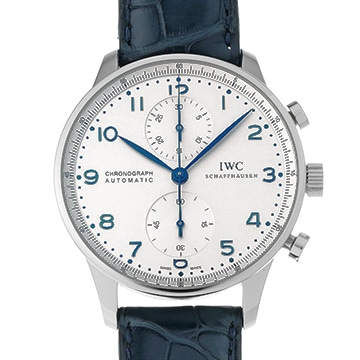 IWC ポルトギーゼ クロノグラフ IW371446 シルバー メンズ 時計 【中古】【wristwatch】