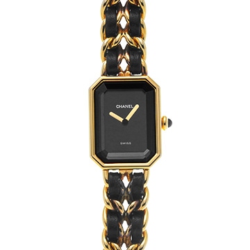シャネル プルミエール S H0001 ブラック レディース 時計 【中古】【wristwatch】