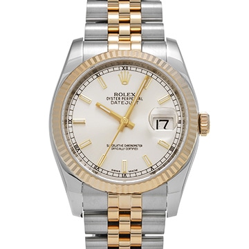 ロレックス デイトジャスト 116233 シルバー メンズ 時計 【中古】【wristwatch】