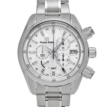 グランドセイコー スポーツコレクション スプリングドライブ クロノグラフ GMT SBGC247 ホワイト メンズ 時計 【中古】【wristwatch】