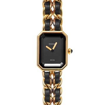 シャネル プルミエール S H0001 ブラック レディース 時計 【中古】【wristwatch】