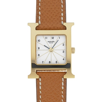 エルメス Hウォッチ HH1.201 ホワイト レディース 時計 【中古】【wristwatch】