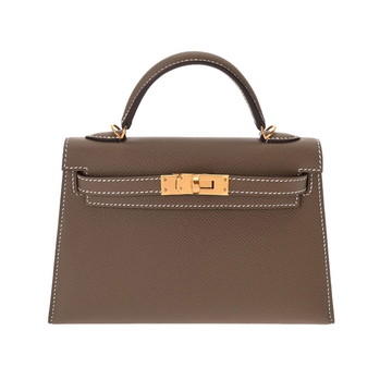 エルメス ミニケリー2 2WAY エトゥープ ヴォーエプソン レディース バッグ 【未使用】【bag】