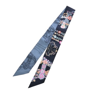 エルメス ツイリー BRIDES DE GALA EN FLEURS マルチカラー 064220S シルク100％ レディース 【中古】【other】