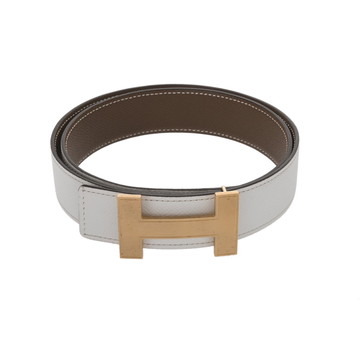 エルメス ベルトバックル＆リバーシブルベルト #85 ブロン/エトゥープ ヴォーエプソン メンズ 【中古】【other】