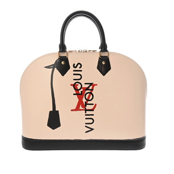 ルイ ヴィトン アルマ GM トロンプルイユ ベージュ/ブラック M23598 カーフレザー レディース バッグ 【中古】【bag】