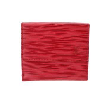 ルイ ヴィトン エピ ポルト モネ カルト クレディ レッド M63487 エピレザー メンズ 財布 【中古】【purse】