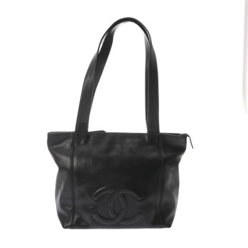 シャネル ココマーク ブラック キャビアスキン レディース バッグ 【中古】【bag】