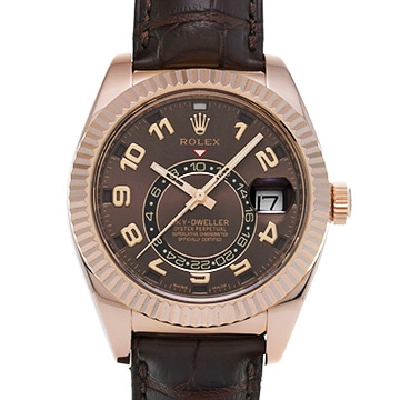 ロレックス スカイドゥエラー 326135 チョコレートブラウン メンズ 時計 【中古】【wristwatch】
