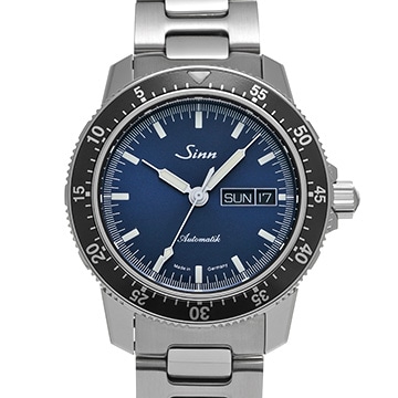 ジン 104シリーズ 104.ST.SA.IB ダークブルー メンズ 時計 【中古】【wristwatch】