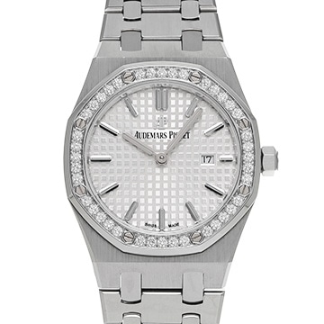 オーデマ ピゲ ロイヤルオーク クォーツ 67651ST.ZZ.1261ST.01 シルバー レディース 時計 【中古】【wristwatch】