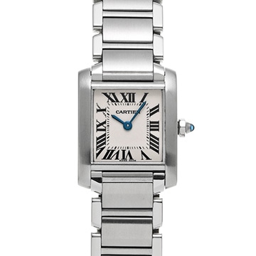 カルティエ タンクフランセーズ SM　 W51008Q3 シルバー レディース 時計 【中古】【wristwatch】