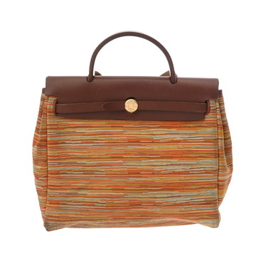 エルメス エールバッグ PM マルチカラー/ブラウン ヴィブラート/ヴァッシュハンター ユニセックス バッグ 【中古】【bag】